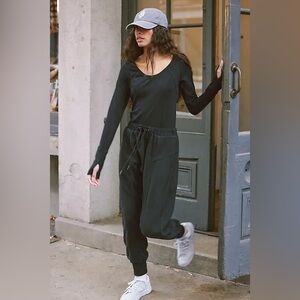 NWT FREE PEOPLE MOVEMENT Make It Count Onesie | Black MSRP $118 Size M